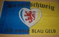 Braunschweig für immer blau gelb Flagge Fahne 90 x 150 cm