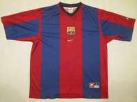 Nike FC Barcelona FCB Trikot Jersey Camiseta Maglia Maillot Triko Shirt 98/00 L
