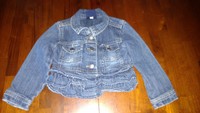 GENUINE KIDS Toddler Girl's Denim Ruffled Jacket 2T