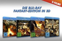 *Die 3D Blu-ray Fantasy Edition* 5 Filme in 3D und 2D* NEU OVP