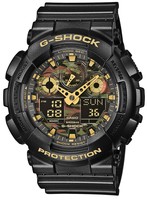 Casio G-Shock Herren Uhr GA-100CF-1A9ER Face-Camouflage Watch