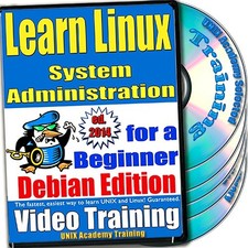 Learn Linux System Administration, 4-Disc Video Training Debian Set