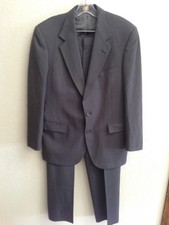 Taylor Row Gray with subtle Blue / Cream Pinstripes Size 42