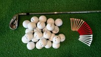 Cross Golf Set 1 inch länger mit Bällen und Tees - Anfänger Set