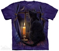 The Mountain T-Shirt Schwarze Katze Hexenstunde Geisterstunde Lisa Parker S -3XL
