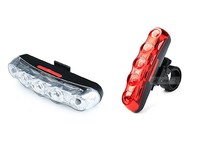 5 LED Fahrrad Lampe Licht Rücklicht Warnlicht Taillight 6 Modi Blinken Reflektor