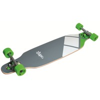 No Rules Longboard DTS Abec 7 Skateboard schwarz grün