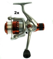 Forellenrollen bespult Angelrollen bespulte Rollen Forelle Balzer Spezi Set NEU