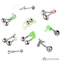 2 STÜCK AALGLÖCKCHEN MIT KNICKLICHT HALTER AAL GLOCKE, MIT CLIP-FUNKTION, DOPPEL