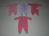 Lot Of 4 Carter's Infant Girls Sleepers Size 0-3 Months, 3 Months