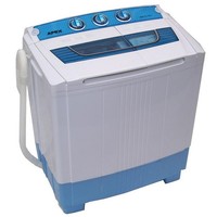 Single Mini Waschmaschine 5,2kg mit Schleuder + Pumpe Miniwaschmaschine Toplader