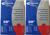 2 x Schwalbe Schlauch SV 15 SV15 40 mm 28 Zoll Rennrad