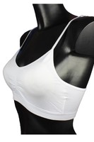 2 Stück nahtlos Push up soft BH Bustier ohne Bügel Top Microfaser weiss   6d3 