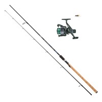 Jenzi Spinnrute Angelrute Blue Arrow Spinning 2,40m 2-Teilig 10-35g inkl. Rolle