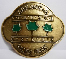 Village Creek State Park new badge mount stocknagel hiking medallion G0486