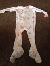 2 Infant Girl Size 2t Footed Sleepers Craters