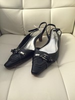 ESPRIT * Sling-Pumps * Schwarz * Zierschnalle * Verstellbare Riemchen* Gr. 40