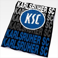 KSC / Karlsruher SC Fleecedecke SCRIBBLE, 150x200 cm