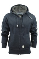 Mens Hoodie/ Jumper by Crosshatch 'Latix' Borg Lined Hood
