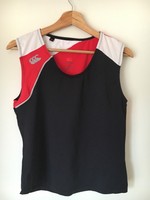 Canterbury Of New Zealand Size 14 Active Wear Sleeveless Stretch top  T5829