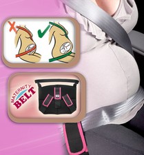 CINTURON DE SEGURIDAD PARA = TRIPLE EMBARAZADA CINTURON COCHE BEBÉ Rosa - Pink