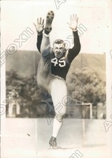 1933 University of Minnesota Football College Hall of Fame Pug Lund Press Photo