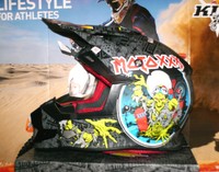 O'Neal Moto XXX World Tour Helm 2016 Schwarz Motocross Enduro Skull Honda Suzuki