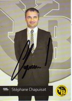 Stephane Chapuisat Young Boys Bern handsignierte Autogrammkarte
