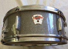 Vintage 1960's Del Rey Silver Sparkle Snare Drum