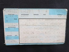 Nirvana Concert Ticket 1991 Coa Rare! Pearl Jam Chili Peppers Stub Kurt Cobain
