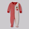 THE CHILDRENS PLACE BABY BOY GIRL CHRISTMAS STRETCHIE FOOTED PAJAMAS NB INFANT