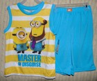 nwt BOYS 10/12 MINIONS SUMMER PAJAMAS 2 PIECE