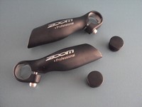 Lenkerhörnchen Bar Ends Lenkerenden schwarz  Aluminium Zoom Treckingrad Profess.