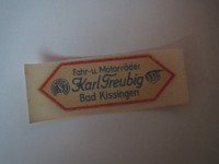 Schönes altes original Opel NSU Händler Wasser Abziehbild Opel Fahrrad
