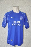 FC Everton Trikot Gr. L #8 Radzinski Puma 2002 KEJIAN Jersey Patches RAR 100 