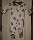 Newborn baby boy monkey sleeper 