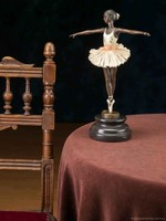 Bronze Skulptur Ballett Tänzerin Ballerina dancer antik stil sculpture figure