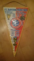 FC Bayern München  Wimpel alle Erfolge bis 1985 RARITÄT 