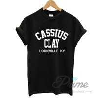 Cassius Clay T Shirt - Muhammad Ali - Boxing - Gym - The Greatest - ARCHED BLACK