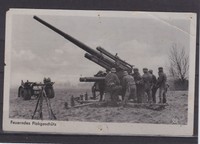 AK PK WW2 WK2 feuerndes Flakgeschütz Flak ungel. um 1940