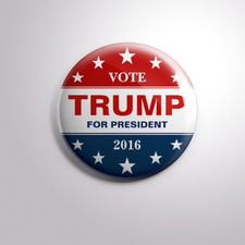 DONALD TRUMP 2016 PRESIDENTIAL ELECTIONS -  Pinbacks Badge Button 2 1/4" 