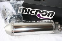 Kawasaki ER 6 Race Micron Auspuff Endtopf Exhaust, oval Streetfighter NEU