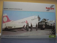 Herpa Wings 1:160 Junkers Ju-52 "Sanitäts-Flugbereitsch