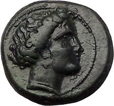 Larissa in Thessaly 360BC Authentic Ancient Greek Coin Nymph Horse i55477