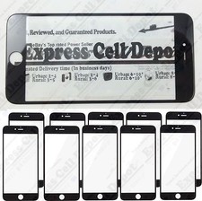 10X lot quality Black iPhone 6/6S Plus replacement lcd front outer screen glass