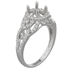 White gold engagement ring no stone