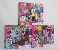 My Little Pony Bewegliche Ponys, Miss Pommel, Twilight Sparkle, Rainbow Dash 