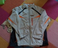 Jacke / Trainingsjacke - TCM - Größe M - grau / orange 