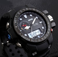 Luxuriös Analog / Digital Militär Armee Herren Sport Gummi LED Schwimmen