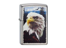 ZIPPO "EAGLE" STREET CHROME LIGHTER / 2003451 ** NEW in BOX **